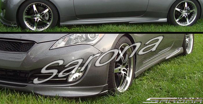 Custom Hyundai Genesis Coupe  Side Skirts (2009 - 2013) - $450.00 (Part #HY-008-SS)